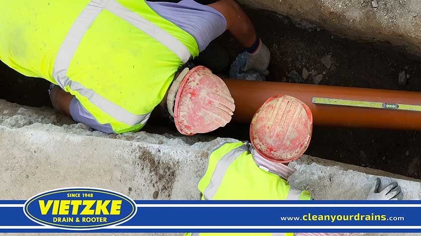 Vietzke Technicians Repairing a Sewer Line